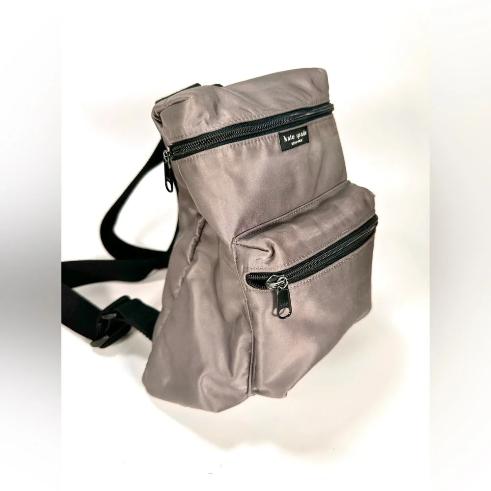 Kate Spade Mini Nylon Gray Backpack